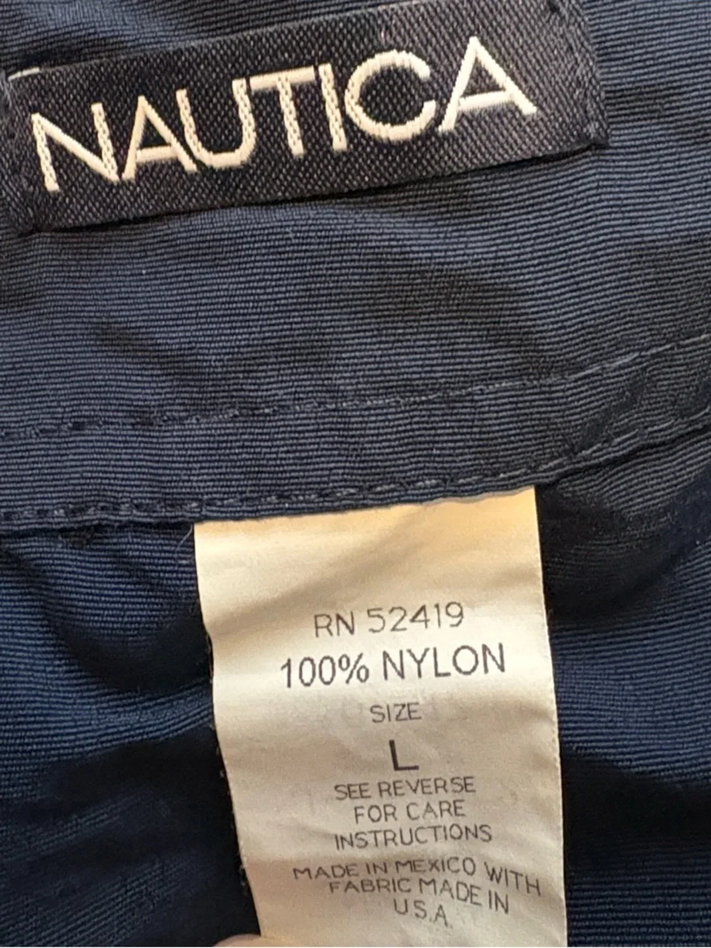LAST CHANCE Nautica Large Navy Nylon Skirt